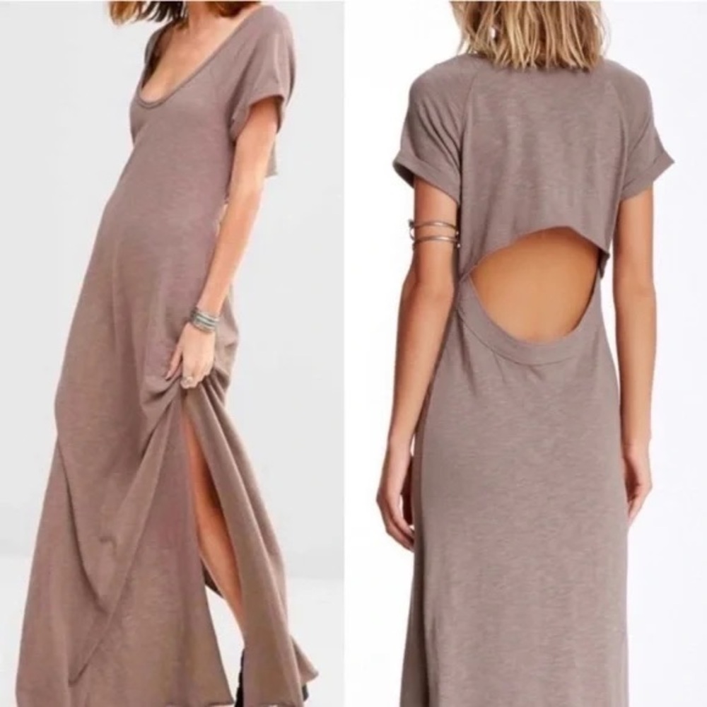 Free People Beach Open Back Maxi Dress